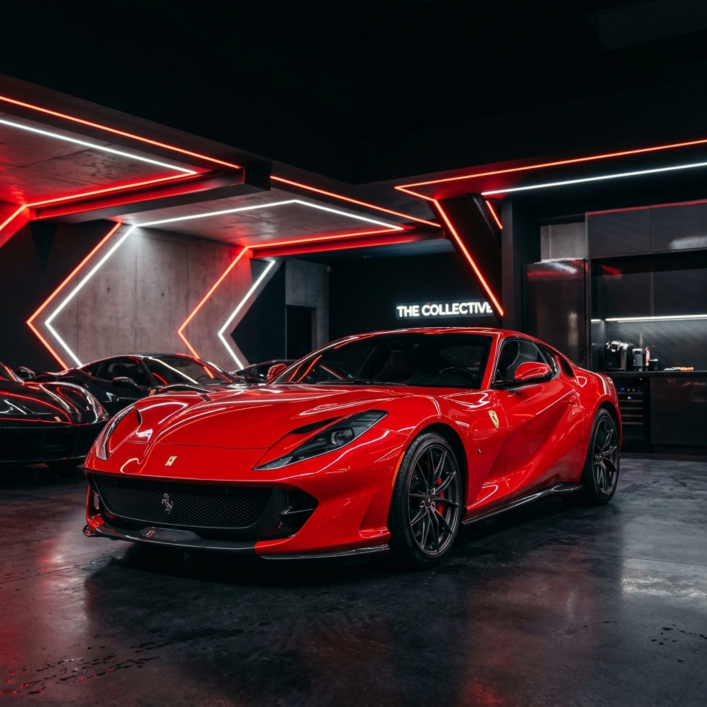 Premium Red Sports Car
